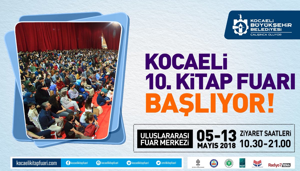 600’den fazla söyleşi, panel, imza günü ve 465 yayınevinin katılımı ile Türkiye’nin en büyük kitap fuarı 10. Kocaeli Kitap Fuarı 5 Mayıs'ta başlıyor.