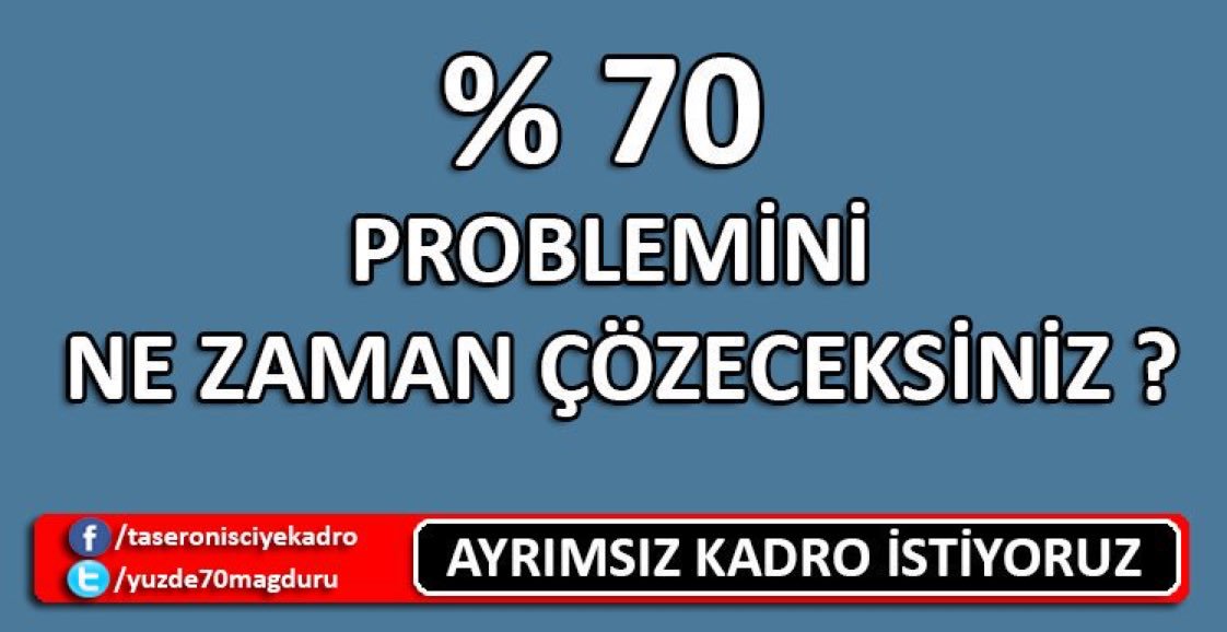 #TaşerondaYüzde70MaddesiKalksın #TaşerondakıyımEkmekleOynama #TaşerondaYüzde70Bitirilsin #HBYSyeErkenKadro