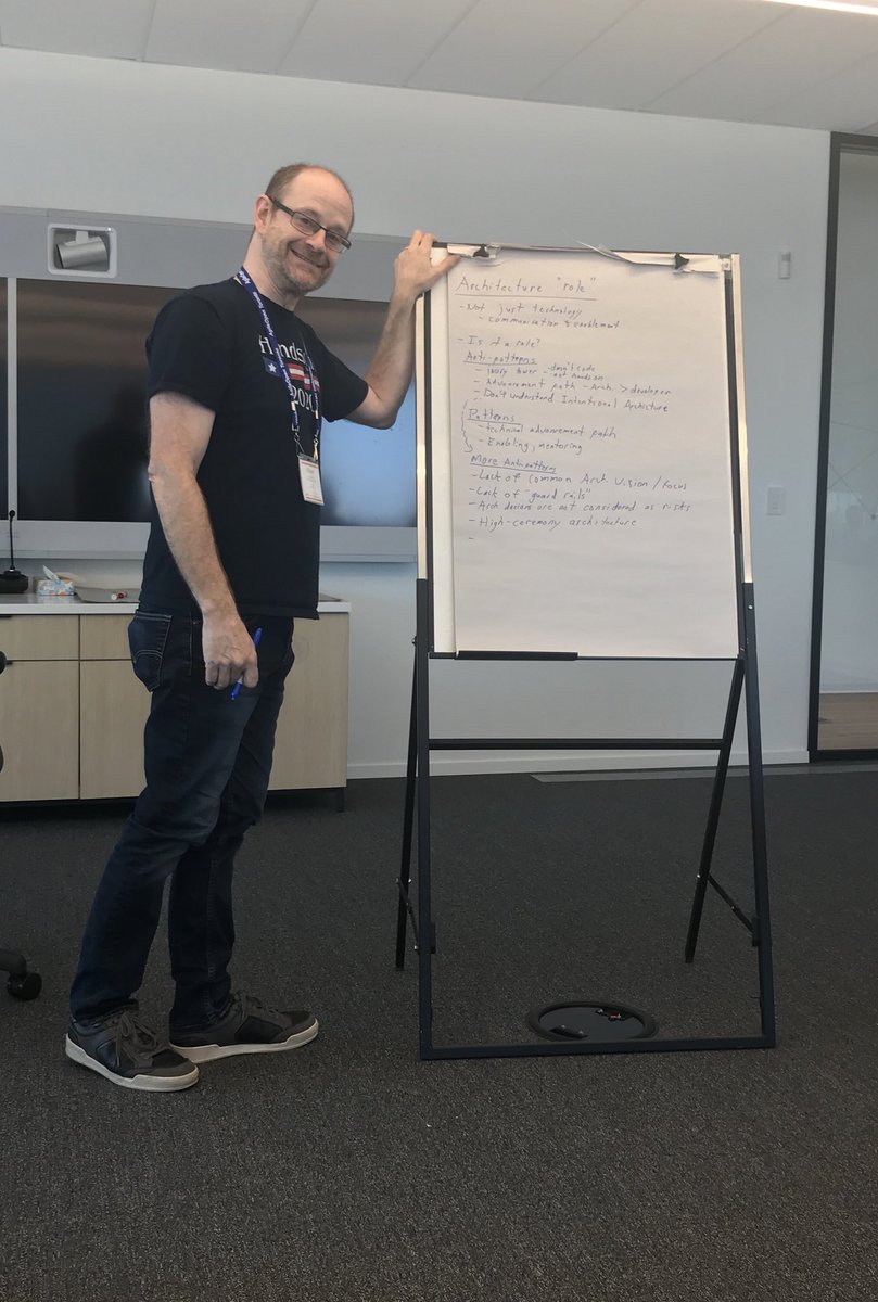 martinaziz's tweet photo. @shawnbut capturing anti patterns that lead to good architecture #TOopenspace https://t.co/PL4gSEAz3r