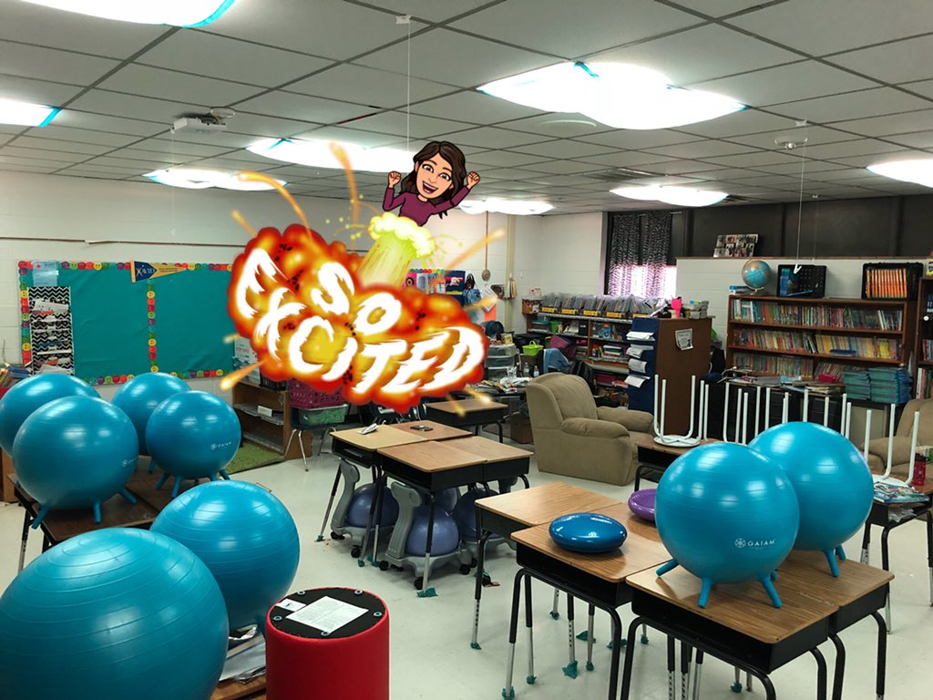Adriana8529's tweet photo. Out with the old AND in with the NEW #flexibleseating!! Great things are happening at WNH! #schoolisntover #studentskeeplearning @OKCPS @RedDirtRoss https://t.co/1796G6XyEz