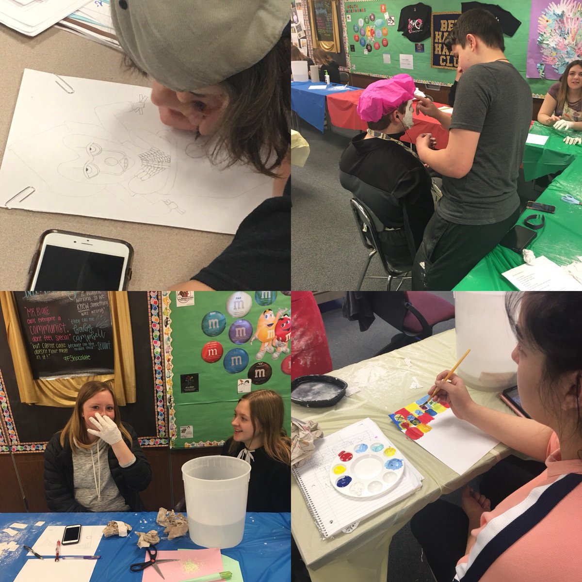 LizaWeaverASL's tweet photo. ASL classes gettin’ their art on! Love seeing the creativity! #iconicart #deviaart #asl #betigers #artapalooza https://t.co/xfr3R23Bs3