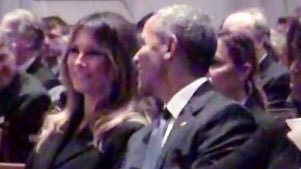 DogedogSue's tweet photo. @realDonaldTrump #psychodotardia   Melania got to be with a real president today. See how Happy she is. It’s because you are not there #psychodotardia https://t.co/9emMnJORWs