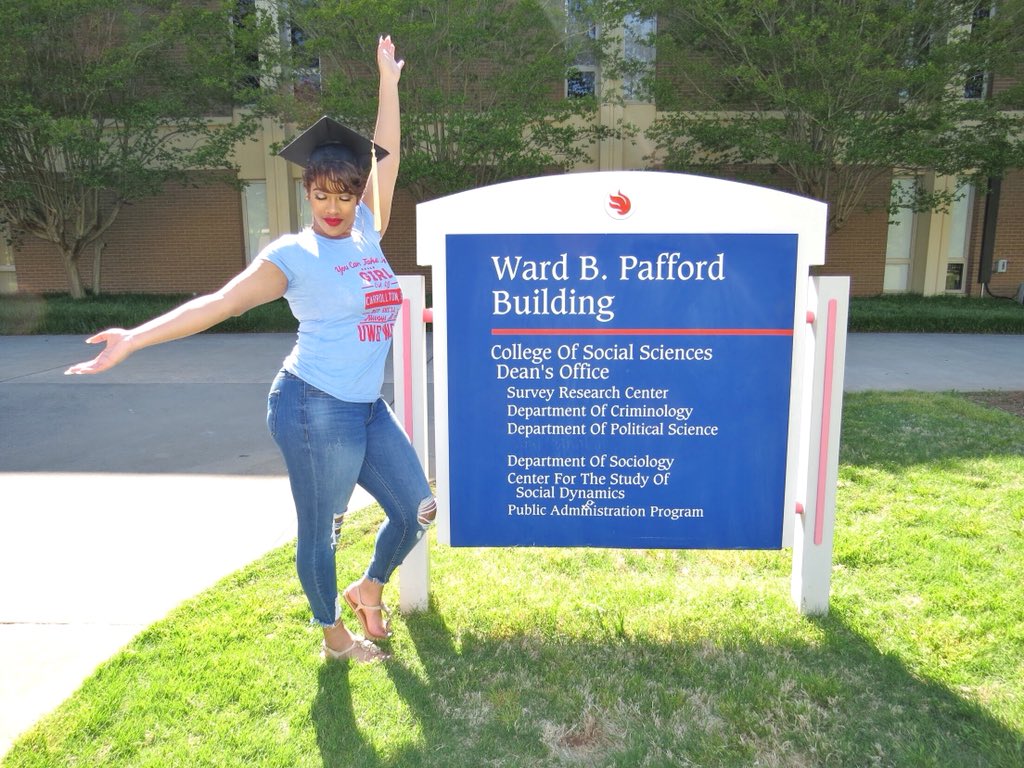 GRAD PICS and makeup by @Hellovello!!! #wedidthat😂😍🎉#UWG18💙❤️