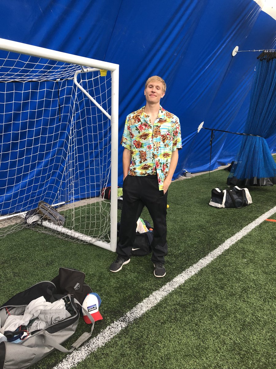 CenturyLax's tweet photo. First recipient of the Big Kahuna shirt goes to The Chief. Hat trick in the first half, incredible performance. @OwenSchleicher https://t.co/NV8y6uAQ1o