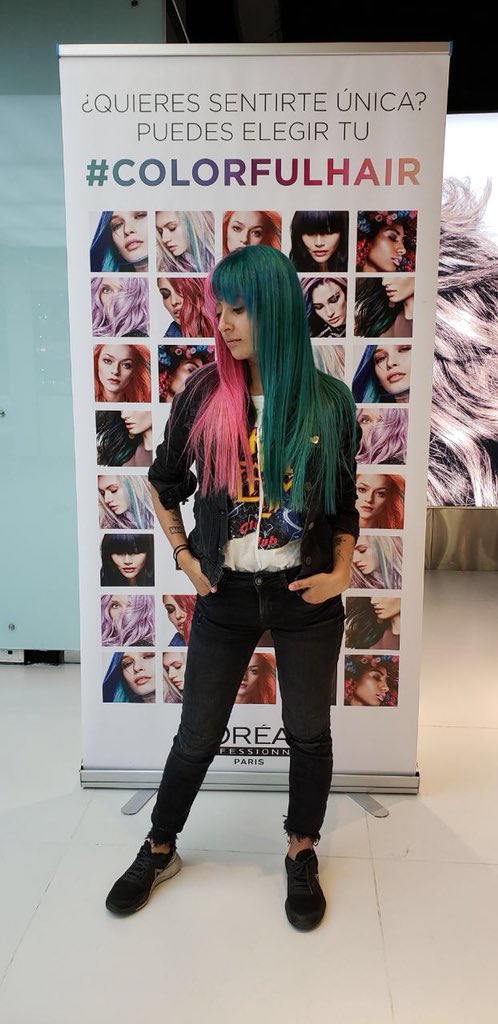 juannabananna's tweet photo. Feliz con el resultado @lorealpro #LOREALPROCOL #LOREALPRO #RAINBOWHAIR #COLORFULHAIR https://t.co/KoEFzgF8vl