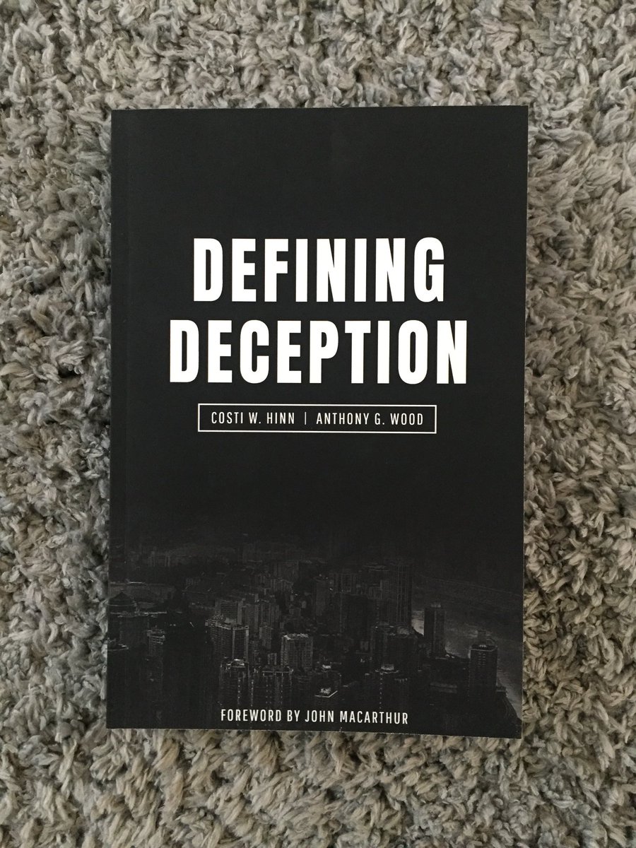 therealTOlson's tweet photo. Might finish this in one day... Reading every page and every footnote of #DefiningDeception by fellow MBTS student @costiwhinn Great stuff for the church to be discerning about. https://t.co/QkjrtPXP6n