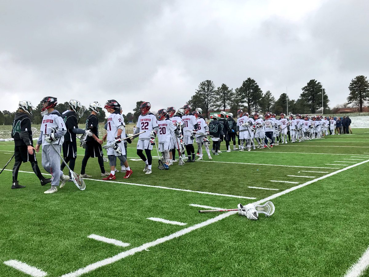 LaxRising's tweet photo. Final in Colorado: Kent Denver uses a huge first half to fuel a 14-9 win over Mountain Vista in the cold rain and snow. Ryan Bergner w/ a big game, totaling 4 goals, 2 assists. #lacrosse #colorado #kentdenver #mountainvista (📷: @cvock) https://t.co/zhwr1WsRr3