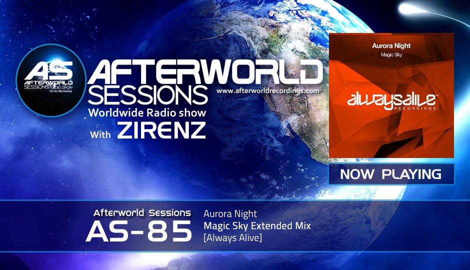 Afterworldlabel's tweet photo. 4. #AuroraNight - Magic Sky Ext Mix – @AlwaysAliveRec Alive @Afterworldlabel @zirenz #afterworldsessions #OutNow #FMRadio #TranceFamily @VMMweb @Radio_Cluj https://t.co/zFLgoQKCKk