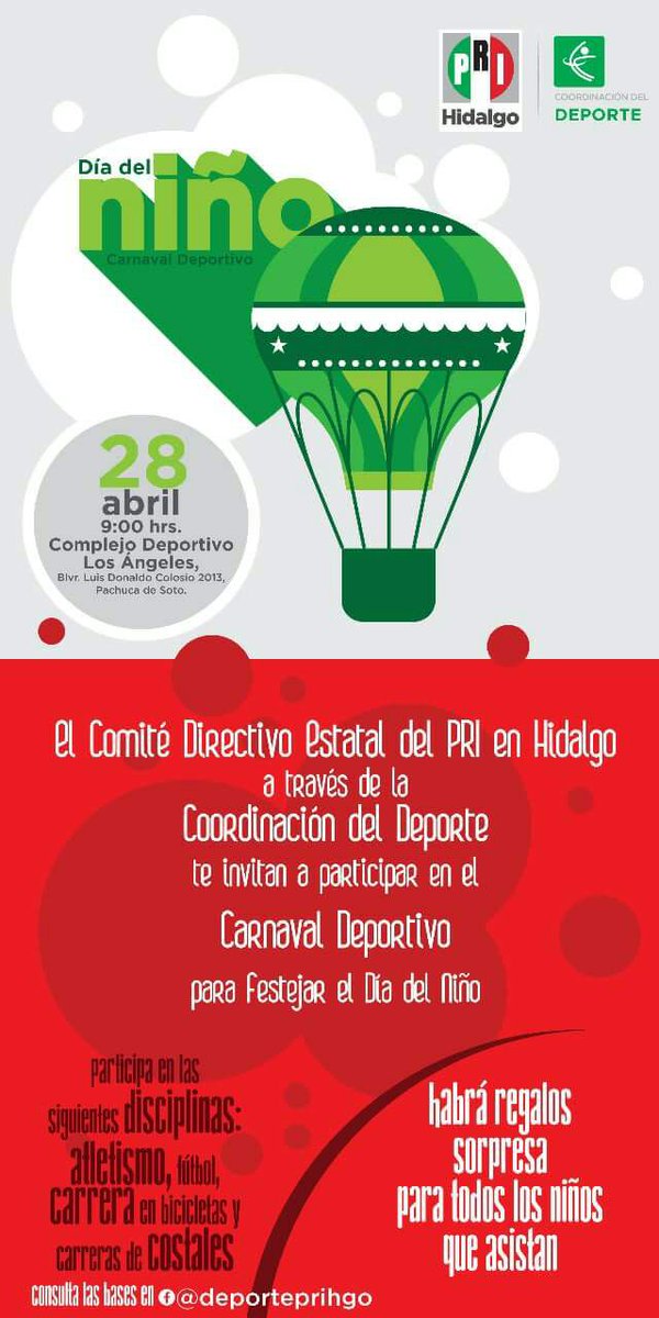 marbermudz's tweet image. La vida de un niño es mejor compartiendo la diversión #PRImxHidalgo ¡Asiste!