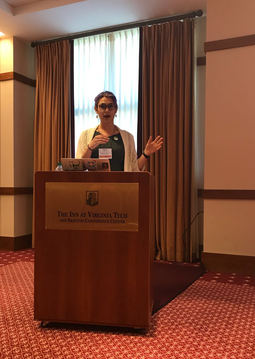 NCSULinguistics's tweet photo. Photos of some more of our Saturday #SECOL presenters: Cecilia Tomasatti and Shalina Omar https://t.co/Uvzv8r2D70