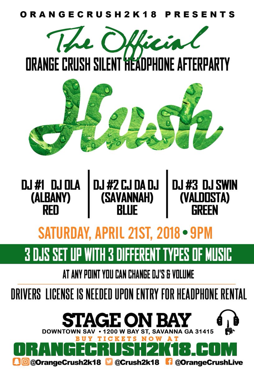 HowardUconnect's tweet photo. Tonights Orange Crush Move #SilentHeadphoneParty at the #StageOnBay 3djs 1 epic event!!! get ur tickets now https://t.co/zGdJC5ShGM IF U NEVER BEEN HERES UR CHANCE https://t.co/n1QBrHeueY #OrangeCrush2k18 https://t.co/7WpY6qtO5r !