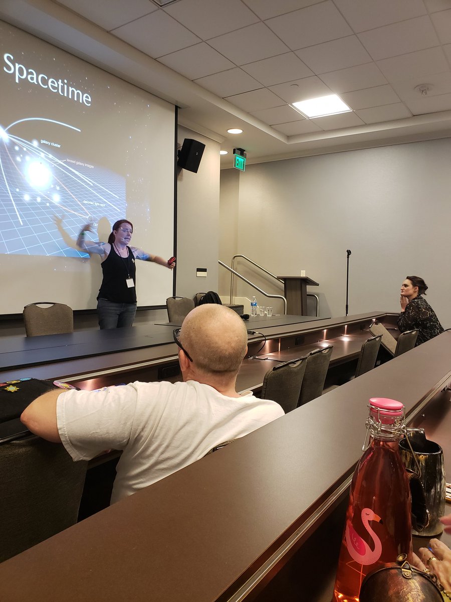 DavidJMichaels's tweet photo. @marythechief got a front row seat to @drerinmac's panel! https://t.co/4n3HfeSYae
