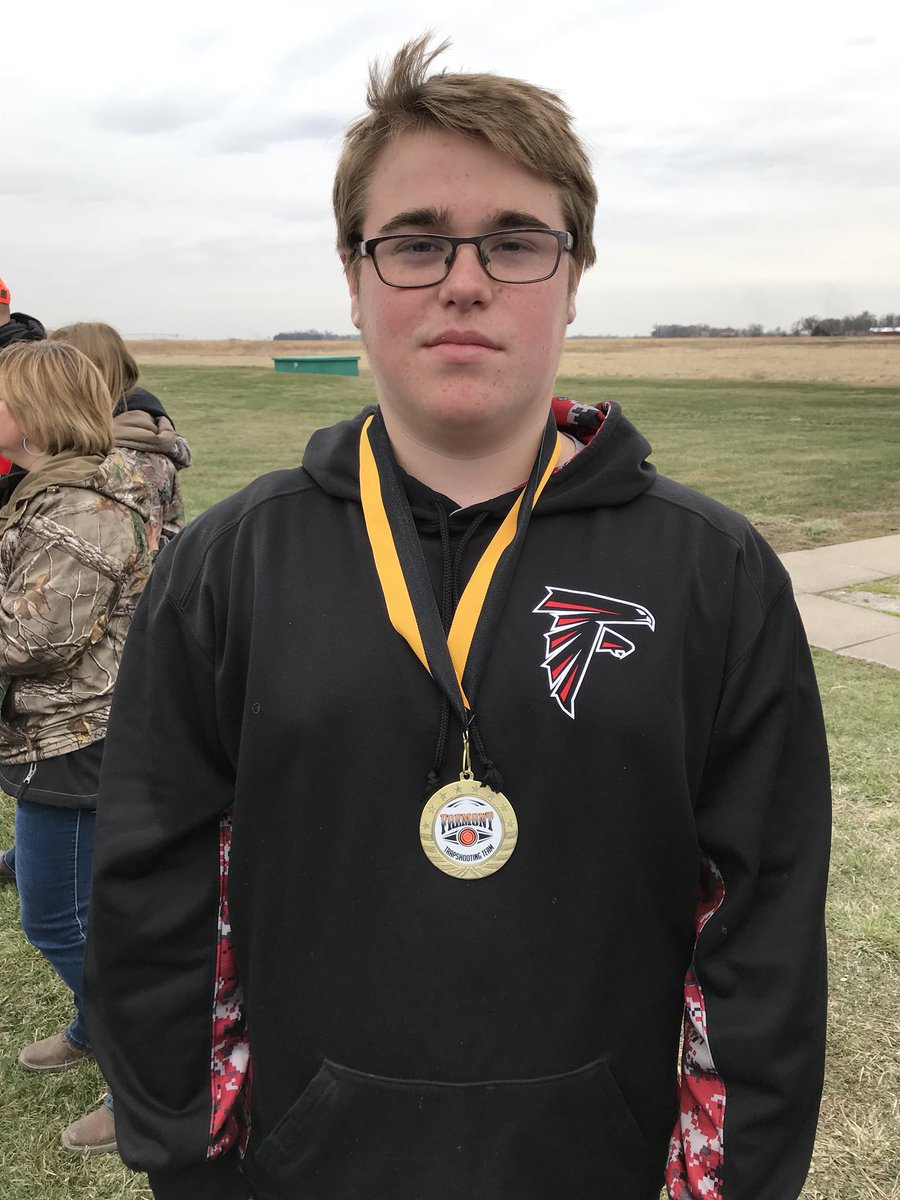 dcwtrap's tweet image. Congrats Cooper. 1st Place at the Fremont Trap Meet Invite 24-25 yds Handicap @DCWestFalcons @DCWFalconsNest #dcwestpride