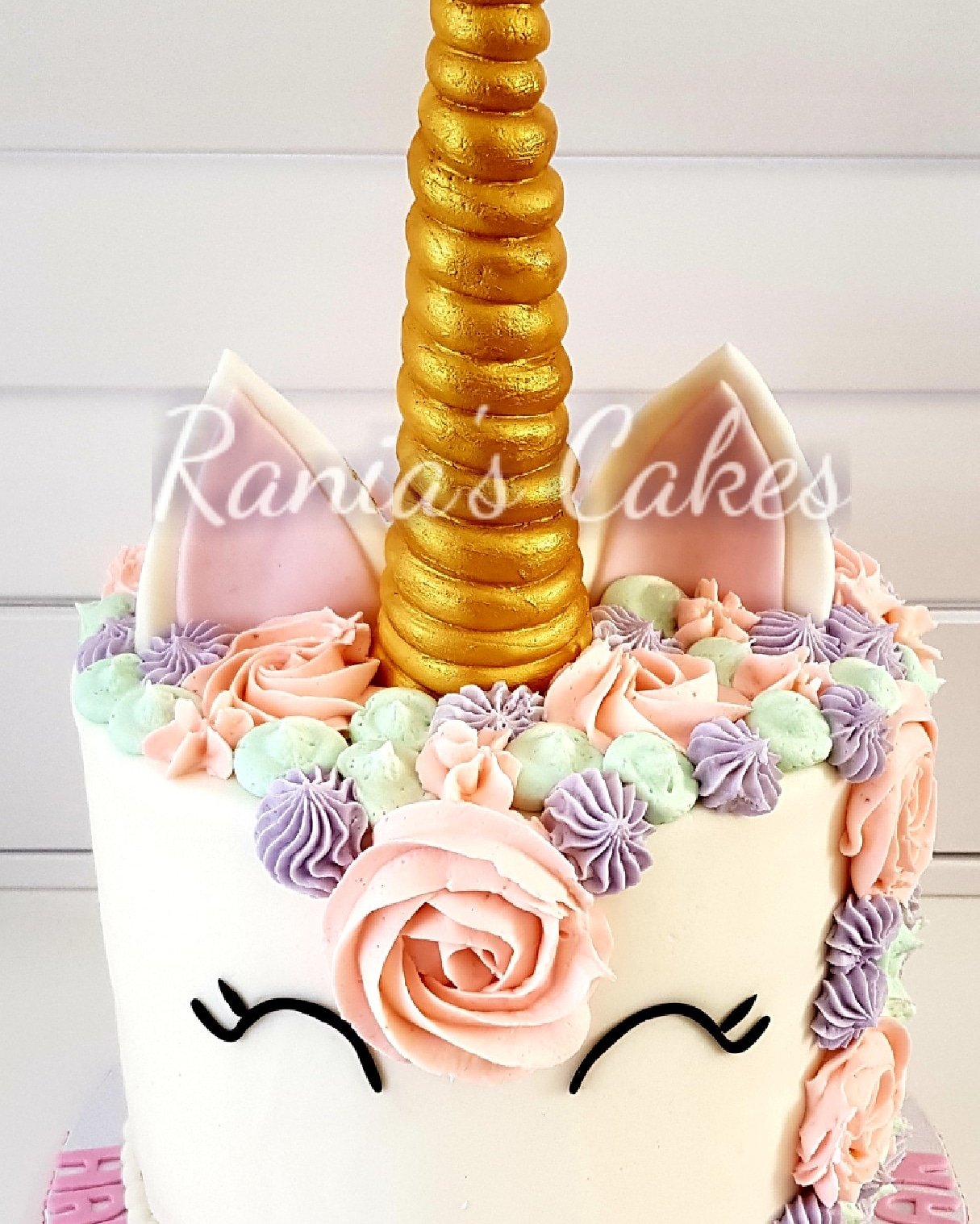Rania's Cakes on Twitter: "A #pastel color unicorn cake! Happy birthday ...