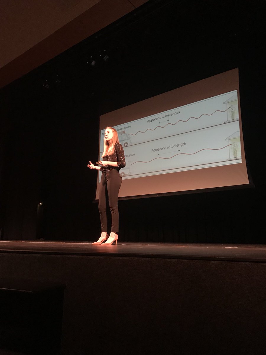 SFHSLancers's tweet photo. Lancer junior Amanda Smith takes us deep into space on a thrilling exploration of dark energy #SFTalks https://t.co/yVBH78BD5v