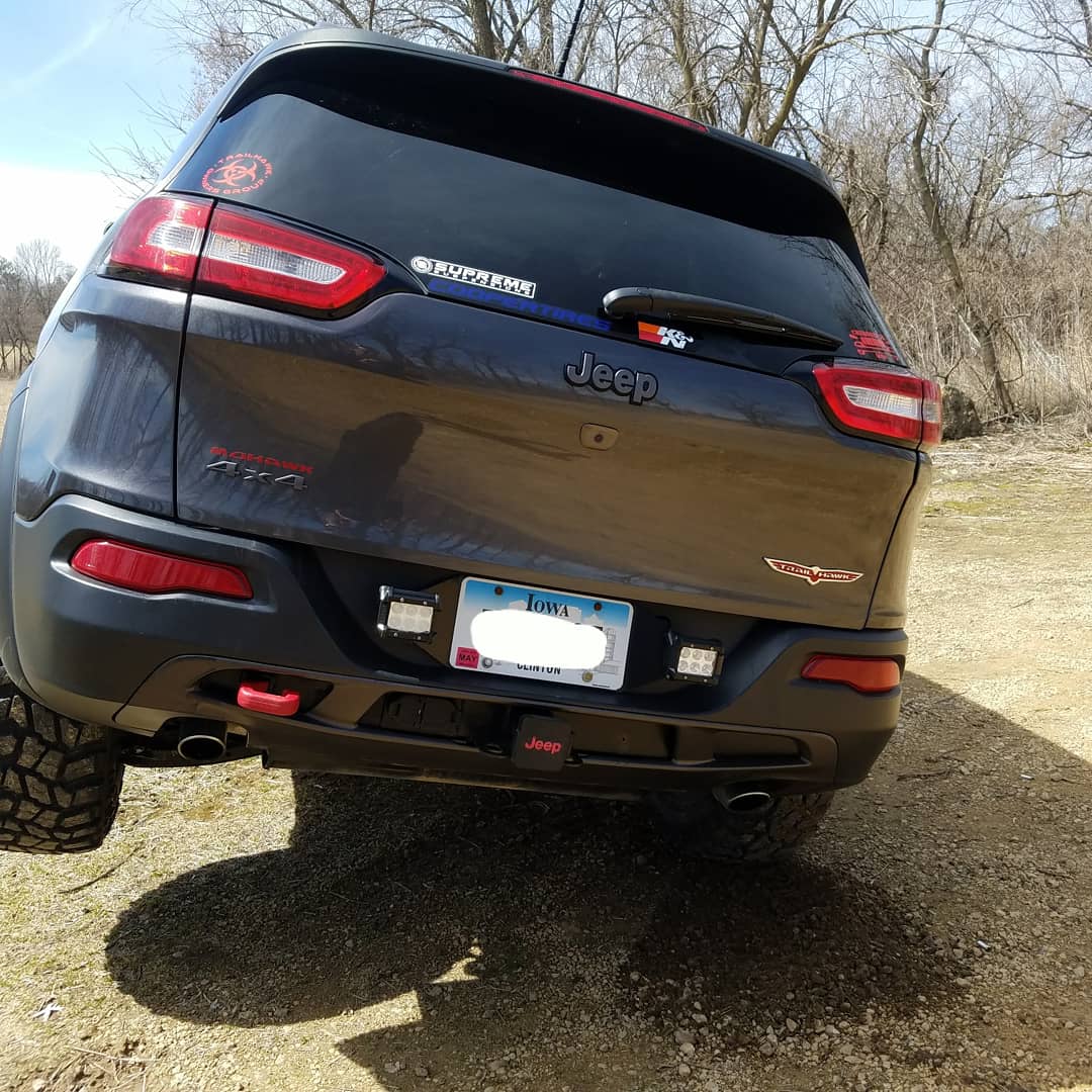 KL Pod Light Brackets #liftedKL #liftedTrailhawk #CherokeeKL #cherokeetrailhawk #KLlightbar #klon32s #KL #KLrearlightbracket #jeeping #jeepnjeeps #Jeeplife #itsajeepthing #modifiedKL