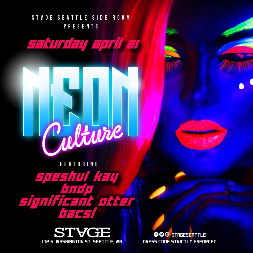 Stage Seattle (@stageseattle) on Twitter photo FYI: Our doors will be open at 3PM today for the Harry Potter Pub Crawl! For our regularly scheduled night, the Neon Culture crew will be crushing our second room & our main room presents: MUSE GALA! Sounds by <a href="/realcatch24/">Catch24</a> & LouRawk 😎 join us for an unforgettable night 🥂 FYI: Our doors will be open at 3PM today for the Harry Potter Pub Crawl! For our regularly scheduled night, the Neon Culture crew will be crushing our second room & our main room presents: MUSE GALA! Sounds by <a href="/realcatch24/">Catch24</a> & LouRawk 😎 join us for an unforgettable night 🥂