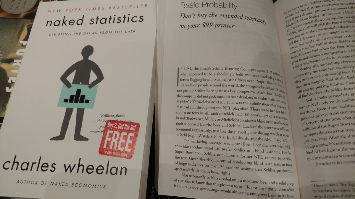 fanacabana's tweet image. Schiltz putting their entire brand in the hands of #probability and #statisitcs during a live NFL Playoffs game...  🍺    #math rules !! #books