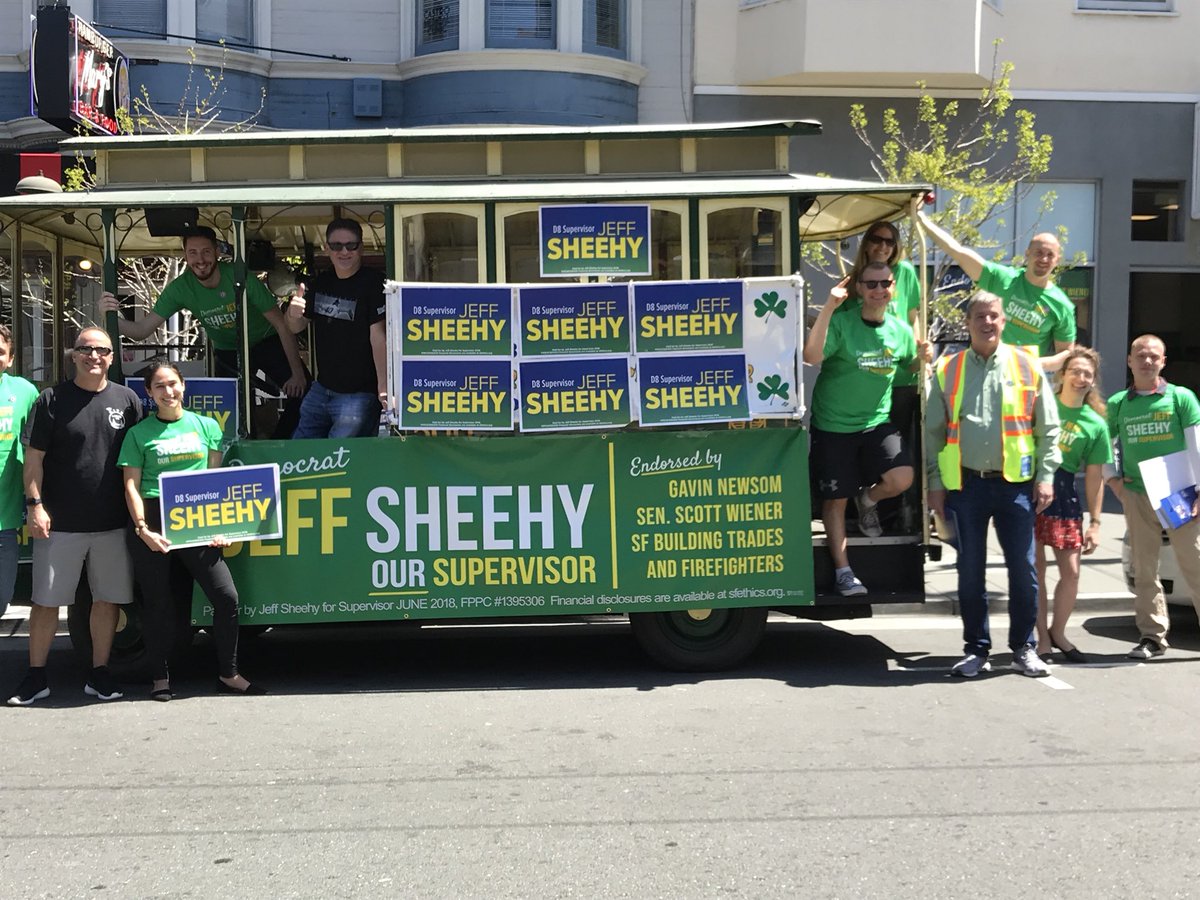 jeffsheehysf's tweet image. Riding around the different neighborhoods of #District8 with the @UnitedDemClub on the Local 38 Plumbers Cable Car ! Thank You, @UnitedDemClub for your continued support! #workingforprogress #noe #castro #glenpark #diamondheights