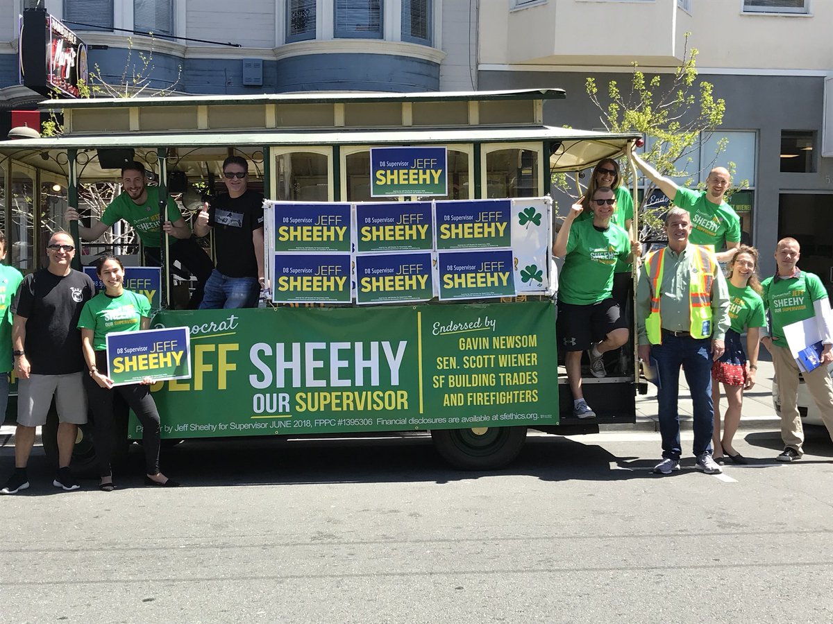 jeffsheehysf's tweet image. Riding around the different neighborhoods of #District8 with the @UnitedDemClub on the Local 38 Plumbers Cable Car ! Thank You, @UnitedDemClub for your continued support! #workingforprogress #noe #castro #glenpark #diamondheights