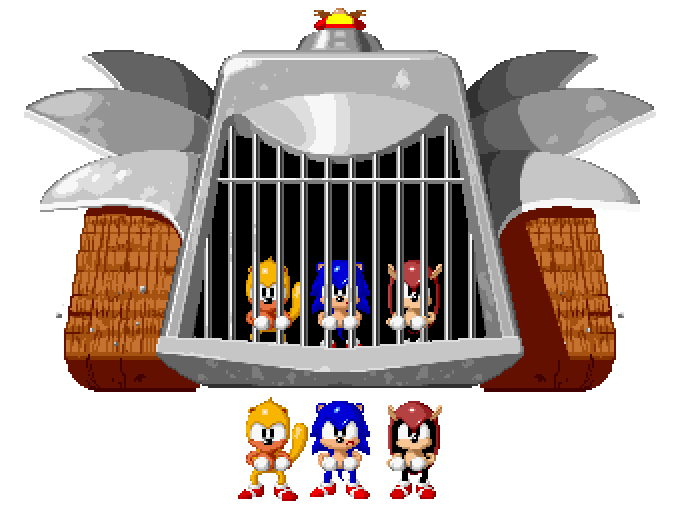 Sonic Art Resources — sonichedgeblog: Sonic, Ray and Mighty sprites