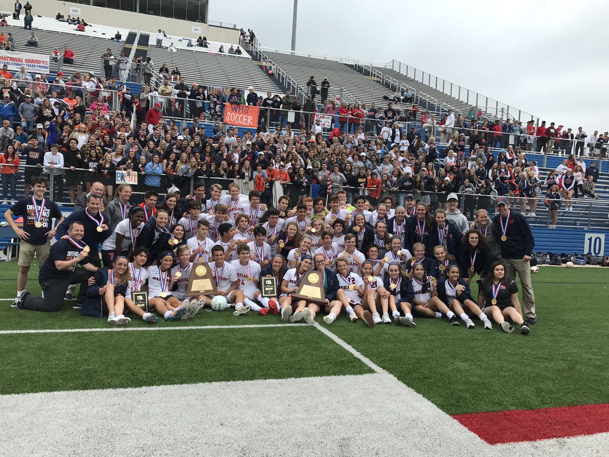 WakelandAccess's tweet photo. FOR THE FIRST TIME SINCE 1985, ONE SCHOOL HAS SWEPT THE 5A SOCCER TITLES, THE 2018 BOYS AND GIRLS STATE TITLES GO TO OUR WOLVERINES!! 🏆⚽️🔥  #HTID #HARAMBEE #WEBELIEVE #STATE https://t.co/wN9DtJtjzq