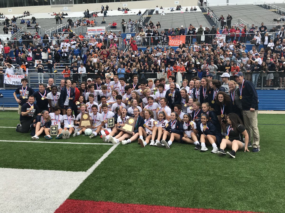wakelandgsoc's tweet photo. HISTORY HAS BEEN MADE!!! Wakeland becomes only the second school in history to win BOTH the girls AND boys STATE CHAMPIONSHIPS!!! https://t.co/tFyFDNtj1l