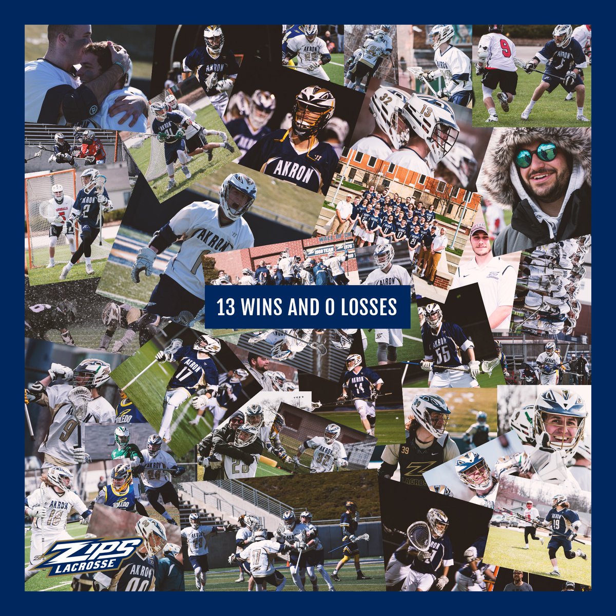 ZipsMLAX's tweet photo. Perfection. 

No. 1 Akron defeats Bowling Green 12-8 to advance to 13-0 &amp; undefeated on the Regular Season. 

The Zips return to the National Tournament for the 3rd consecutive season &amp; as the #1 seed in the Midwest North.

#GoZips #ZipsGameday https://t.co/OJ0mAXEaey