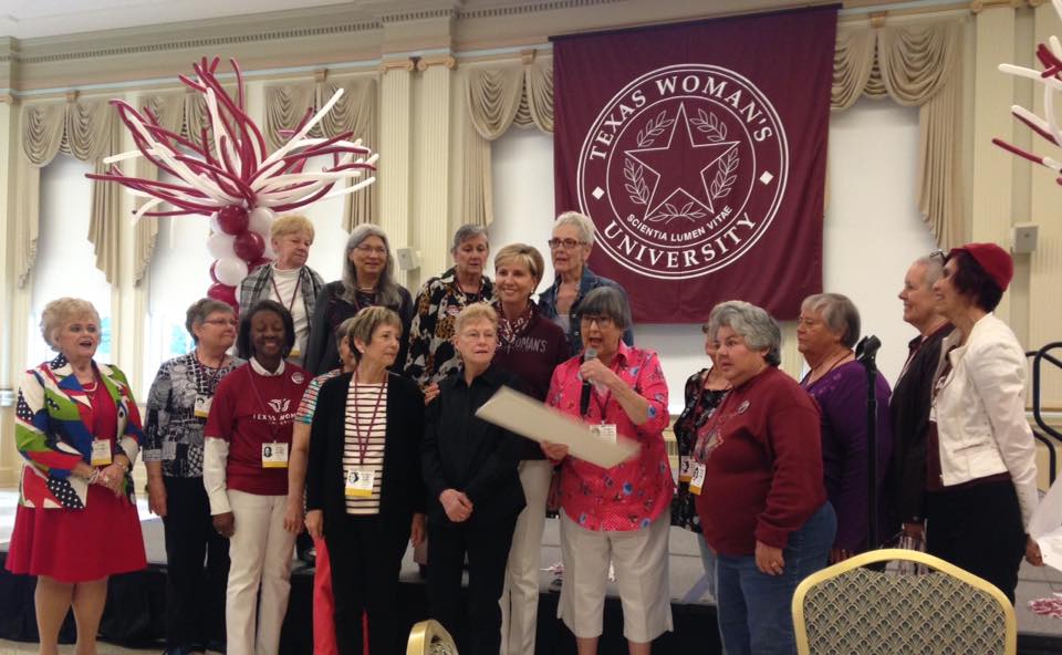jwaltje's tweet photo. Homecoming weekend and  Class of '68 Reunion - the Ladies handed a big cheque to Dr. Feyten for TWU student scholarships. Huzzah Pioneers!  @cfetwu @TWUpres @TWUjmartin https://t.co/3T1IMYEbxr