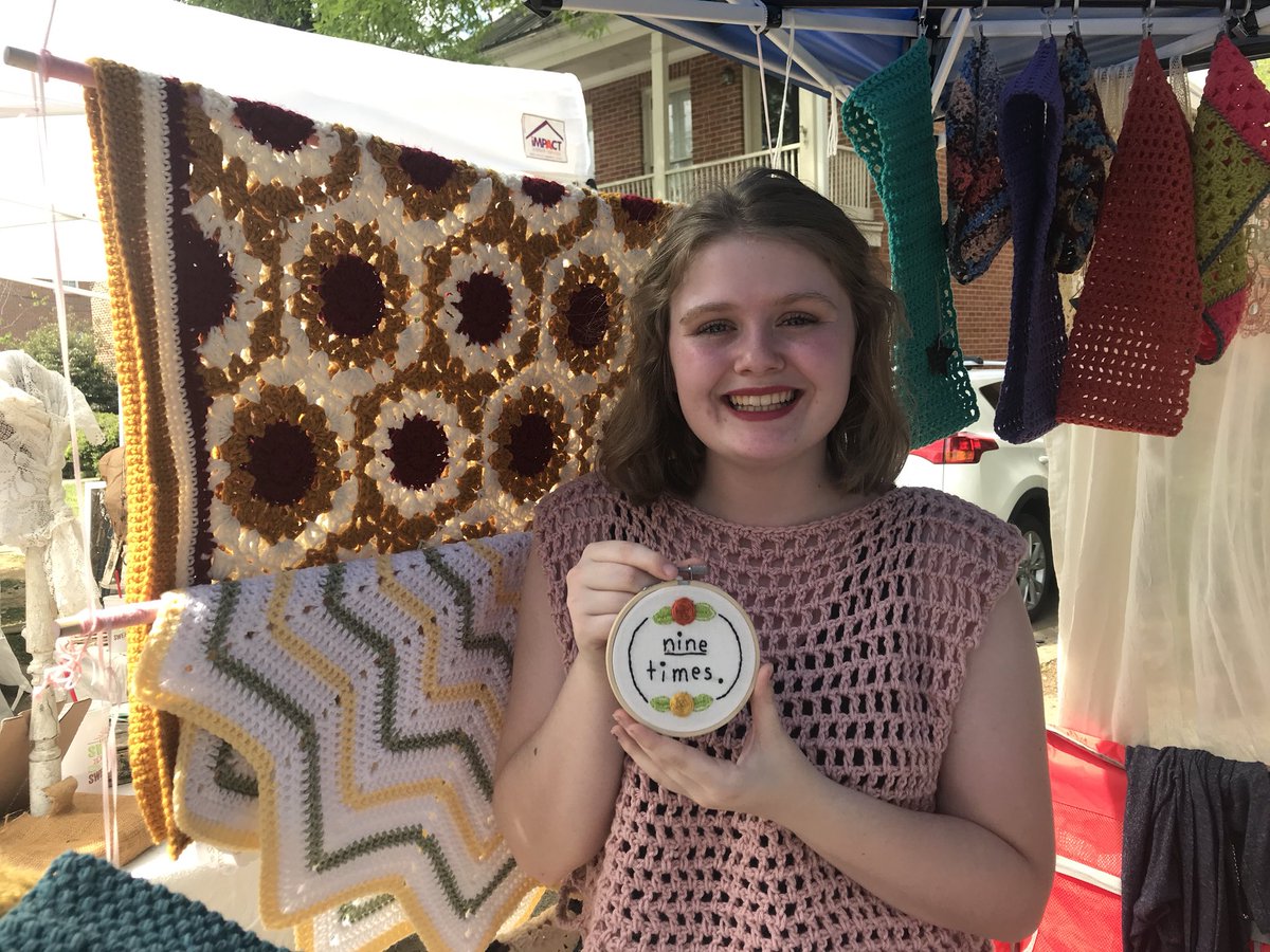 Kennedy Sahr, 15-year-old student, loves the #cdaf2018. “I love the CDAF because not only is it my greatest advertisement for my hometown of Starkville, but it’s also a place to get to see people who I haven’t seen in years. I can really connect with them through my art.”