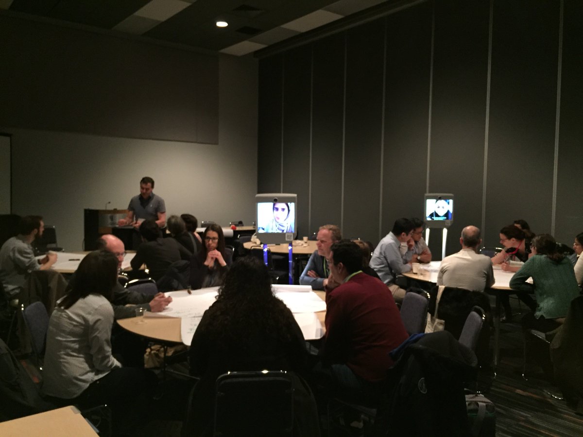 daepstein's tweet photo. Great discussions at the #chi2018 workshop on long-term self-tracking! Themes included turning gaps in data into positives, ever-changing and evolving goals, and facilitating sustained value. https://t.co/5BvFrOe1cd