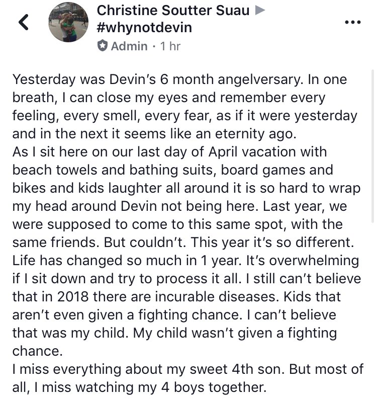 WhyNotDevinDIPG's tweet image. Yesterday was Devin’s 6th month angelversary. He is so very missed, every day.💚 #WhyNotDevin #EndDIPG