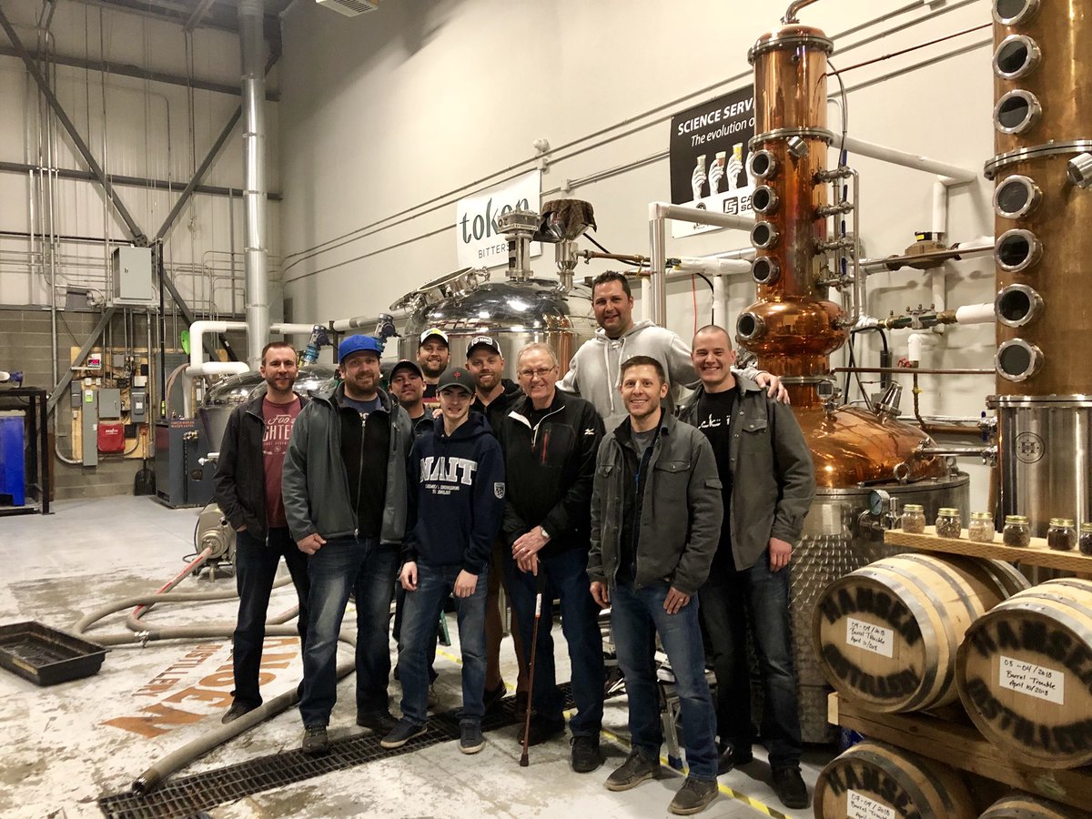 Mackin_Quality's tweet image. Distillery tour @HansenSpirits. Big thanks to Kris for a wicked tour and some deadly spirits. Only 660 days to go! @doniveson #firstwhiskey #WhiskeywithanE #yeg #drinklocal #distillerytour #MeetYouThereTour