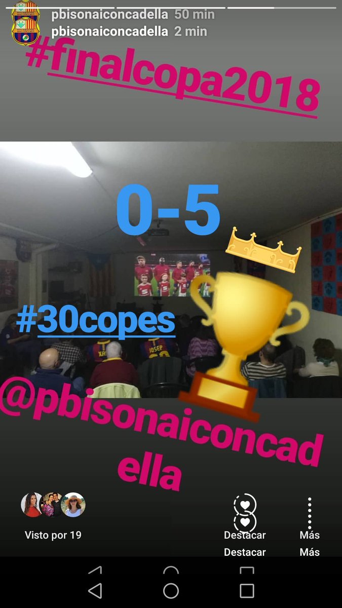 campions @pbisona @FCBPenyes @FCBarcelona_cat @FedPonentNord #FinalCopa #CopaDelRey #CopaBarça #CopaDelRey2018 #CopadelReyFinal #SevillaBarça