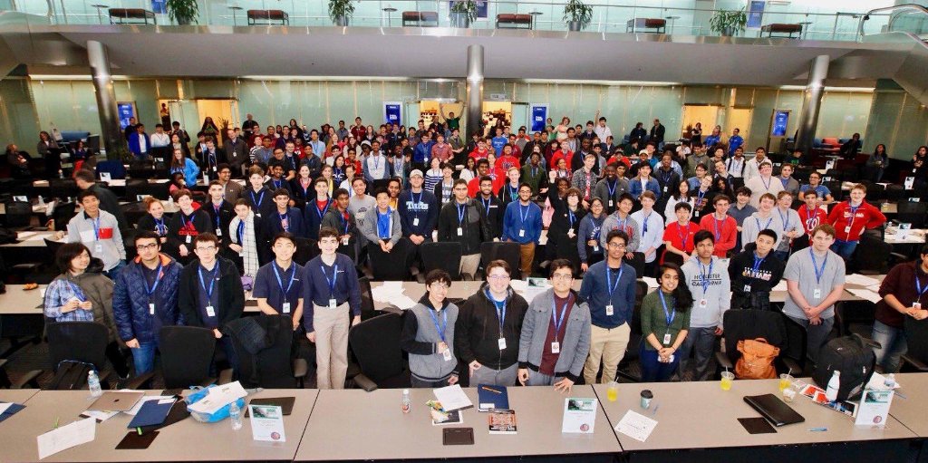 LockheedMartin's tweet photo. Congrats to all the #CodeQuest high school competitors on their stellar computer programming skills. The event was held at 17 different facilities on two continents including these coders from the Washington, D.C. region. #codequest2018 #WeAreLM https://t.co/O0NRE8zqmd