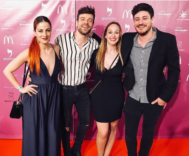 Luiscepedafan's tweet photo. Cepeda, Ricky, Mamen y Vicky en la #ESPreParty2018 #THOSFansCepeda21A https://t.co/adMFaLhcbF