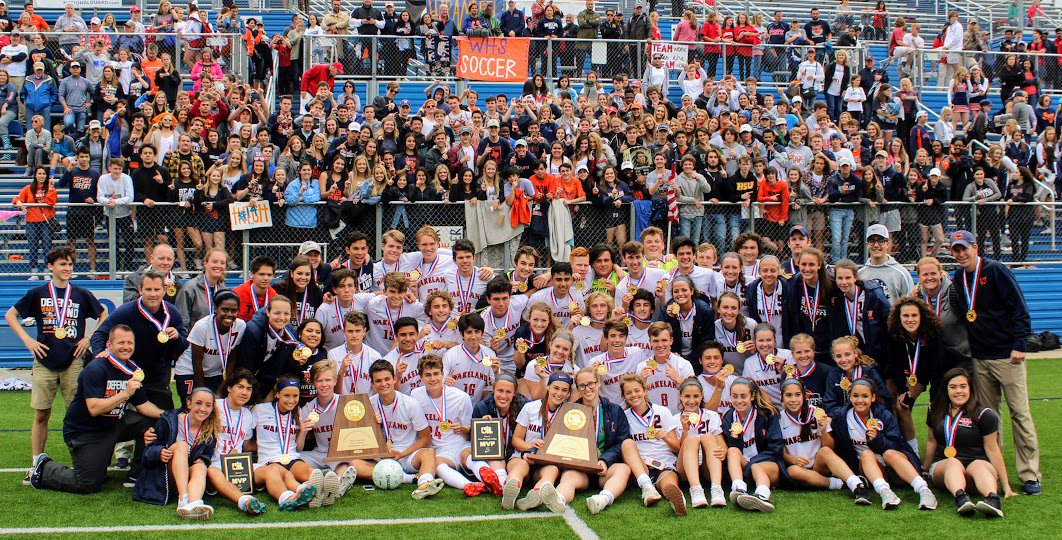 Friscoisdsports's tweet photo. Wakeland didn't open until 2006, but its soccer teams have made 7 state appearances and won 5 state titles. With wins today, @WakelandHS became the first school to win UIL boys and girls soccer titles in the same year since '85.
Details: https://t.co/tBZykBhz3D
@friscoisd💪soccer https://t.co/mAkPwZ5gdy