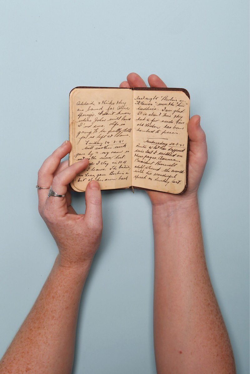UonSunday's tweet photo. “It seems so dreadful all these young boys marching gaily off to war.” March 20, 1941. The incredible diaries of writer Jane Armitstead’s grandma Mary Burnett written in the darkest days of World War II. @UonSunday cover story.  https://t.co/Wq9UgKZxOl #anzac #rsl #war #peace https://t.co/nAevs2ePmZ