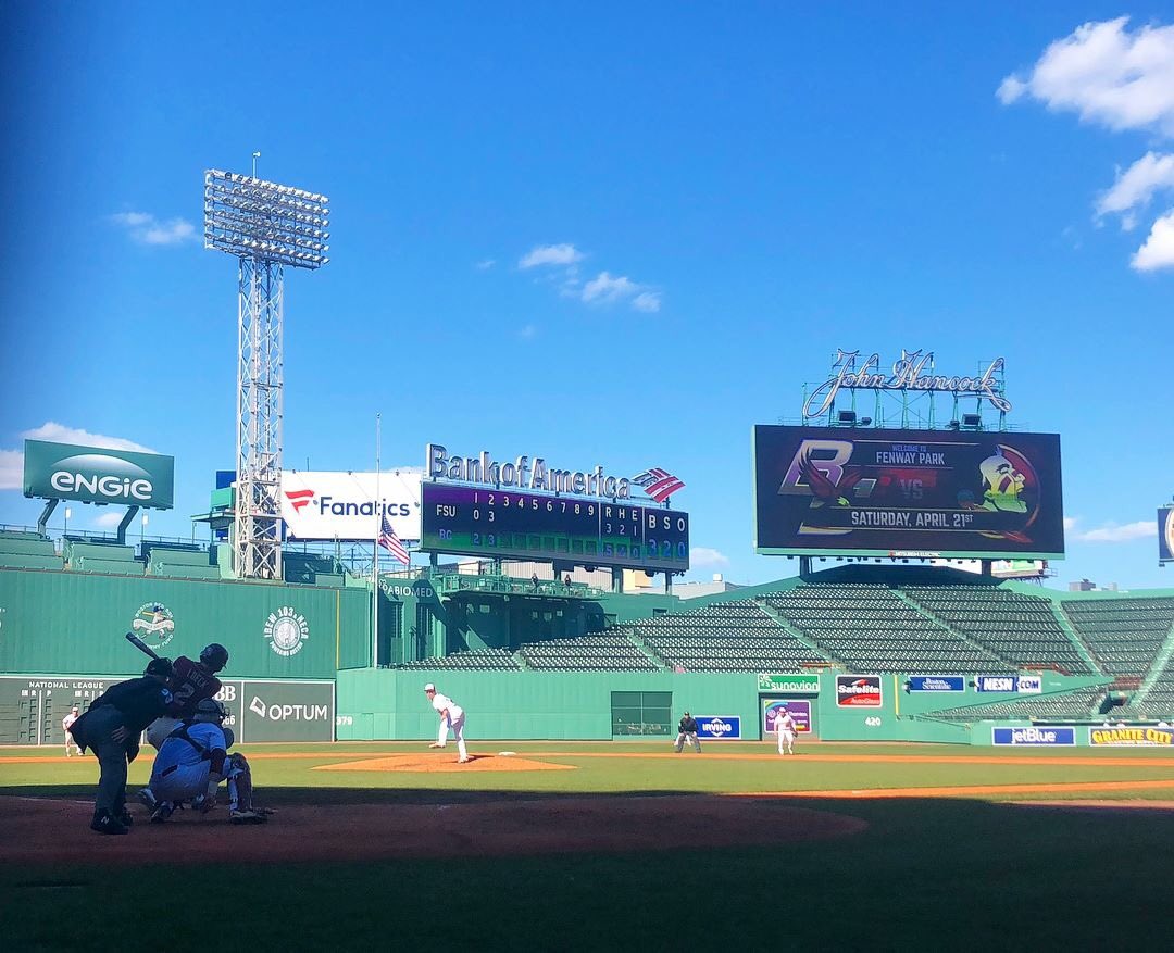 BostonNoles's tweet photo. Beautiful day at Fenway! Best weekend to welcome @FSUBaseball to Boston #GoNoles https://t.co/E8pZ9f7YQp