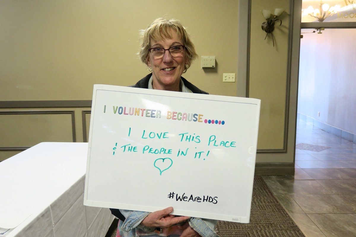 Meet Laura!  Laura volunteers at HDS because she "loves this place and the people in it!"  <a href="/VolunteersWeek/">Volunteer's Week</a> <a href="/VolunteerNIA/">Volunteer Niagara</a>    #WeAreHDS