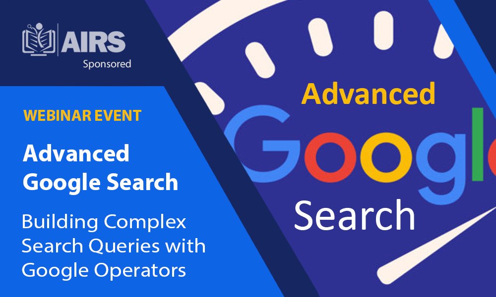 aofirss's tweet photo. Learn Advanced Research Methods - Building #Complex #Web #Search Queries with #Google Operators #research #methods #AIRS #CIRS
https://t.co/3A0MESkU7M https://t.co/zwwMqalAr3