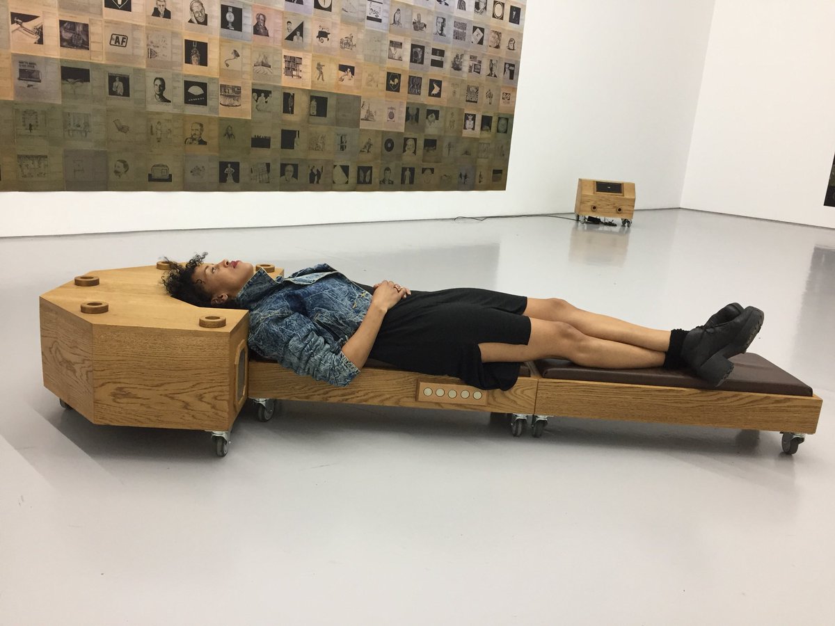 eleni_ikon's tweet photo. Highlights from the #AUDINT Unsound : Undead show, including the last punter on the sonic bed of pain today @_SpikeIsland. Bye bye Bristol, with your fab music and art loving people. https://t.co/e5lMfovBwu