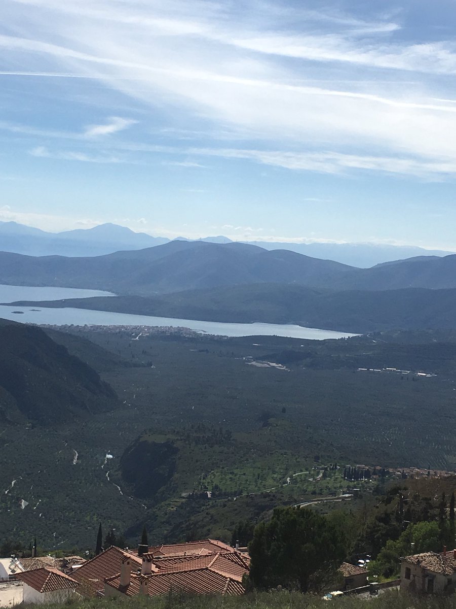 suzannejohnso81's tweet photo. Day 9: #Bonnie and I hiked the Delphi-Kroki path in the #Amfissa Forest in #Delphi #Greece! #Beautiful view of #Itea and #Kira villages below. We want to hike there on next visit!! :) #SpringVacation2018 https://t.co/ZFCF9276tS
