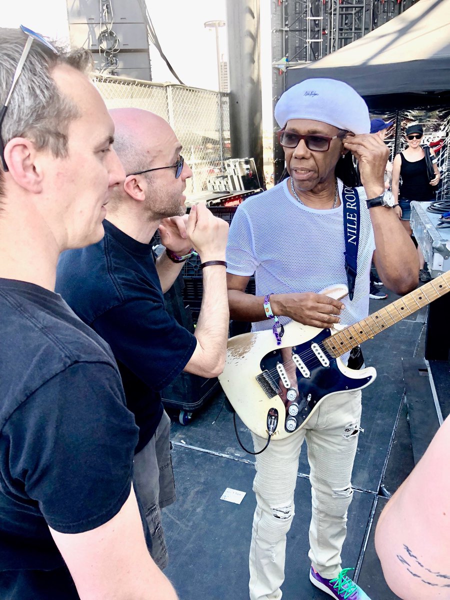 Get ready #Coachella <a href="/nilerodgers/">Nile Rodgers</a> <a href="/CHICorg/">CHIC</a> are about to go take the stage.
