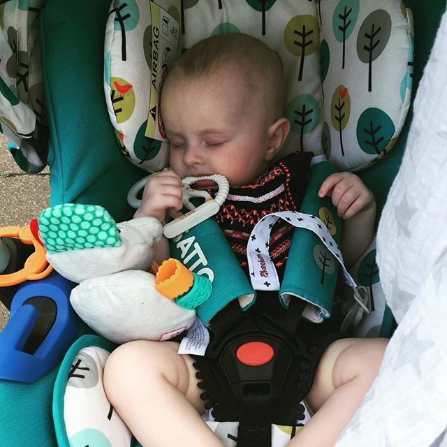 LukeDarksun's tweet photo. Falling asleep whilst gnawing on a teathing toy. #dadaline https://t.co/xSxK2FuUQm https://t.co/J8rihGR2ED