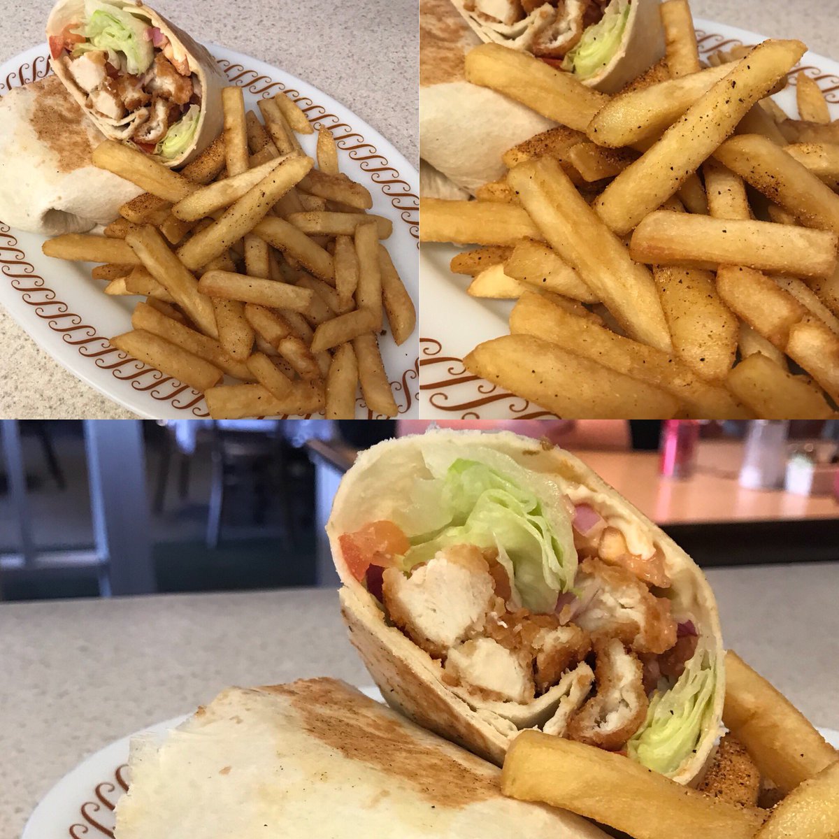 fireside_oneida's tweet image. Create your own Chicken Wrap: Bacon Bleu, Buffalo, Ranch, BBQ