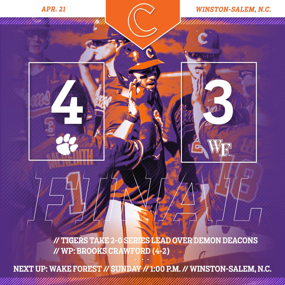Clemson Baseball tweet media