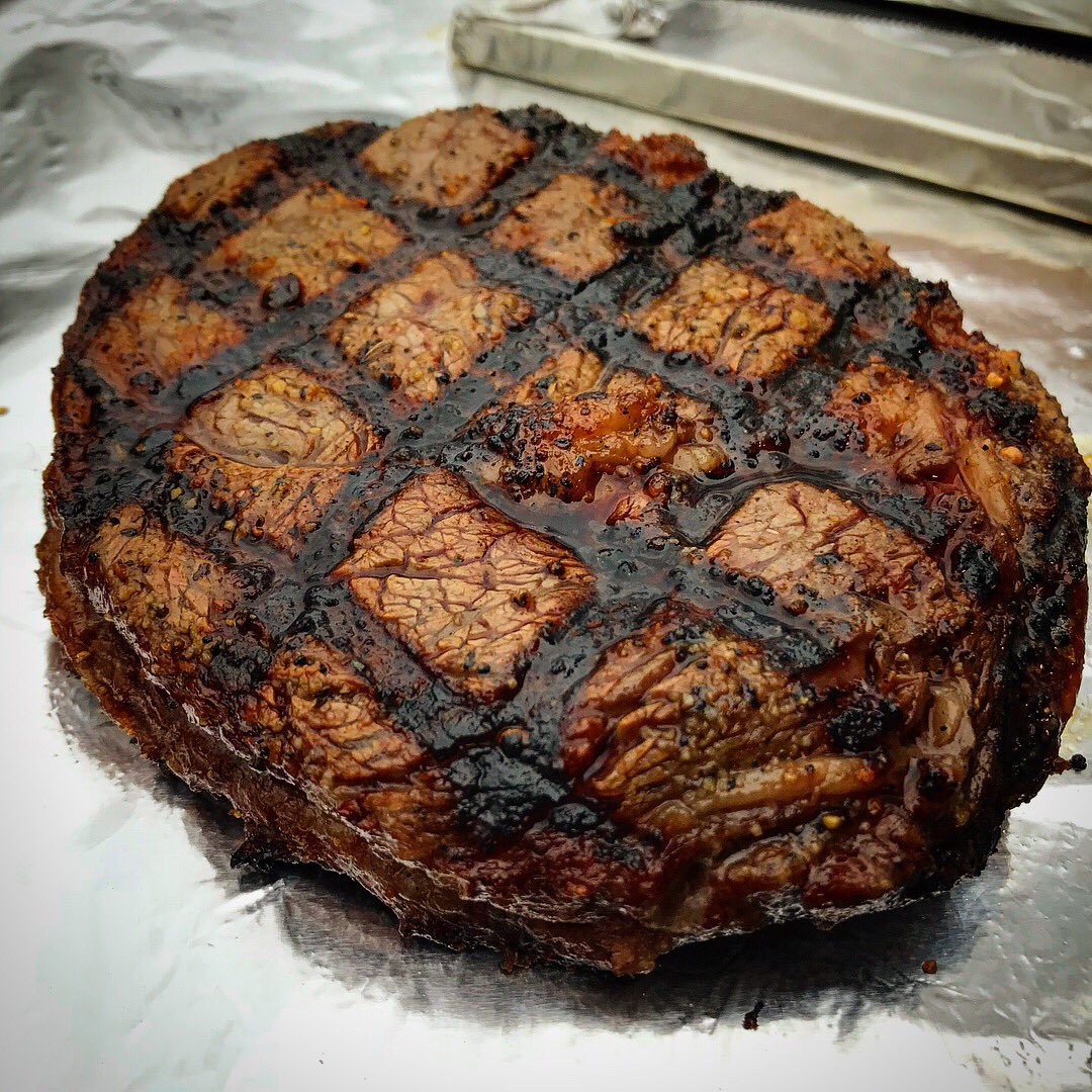 SmokyBarrelBBQ's tweet photo. Little SCA practice... our first attempt. Seasoned with @HowToBBQRight #APRub and @code3spices #GruntRub. #Delish #NailedIt https://t.co/kl5KAf2HpW