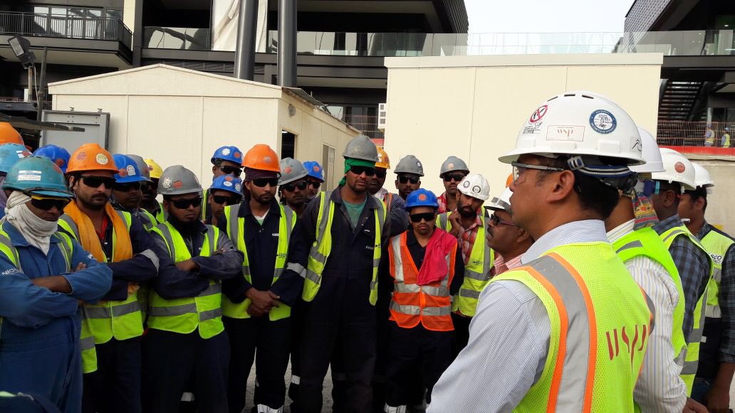 LinoYohannan1's tweet photo. #LookingOutForYou @WSP_ME 
Morning briefing about People and Plant interface hazards and controls at Ain Dubai project https://t.co/V6nLnD534y