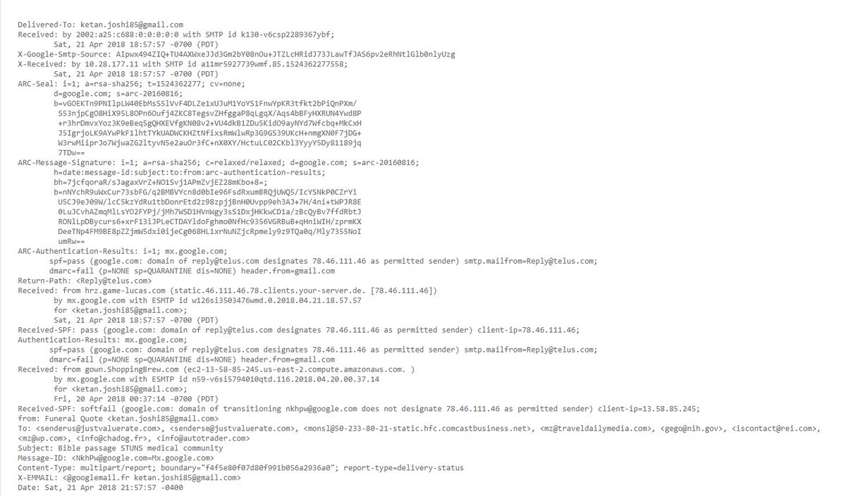 KetanJ0's tweet image. Here&apos;s the HTML from Google&apos;s Gmail #spamattack  - seemingly from @TELUS